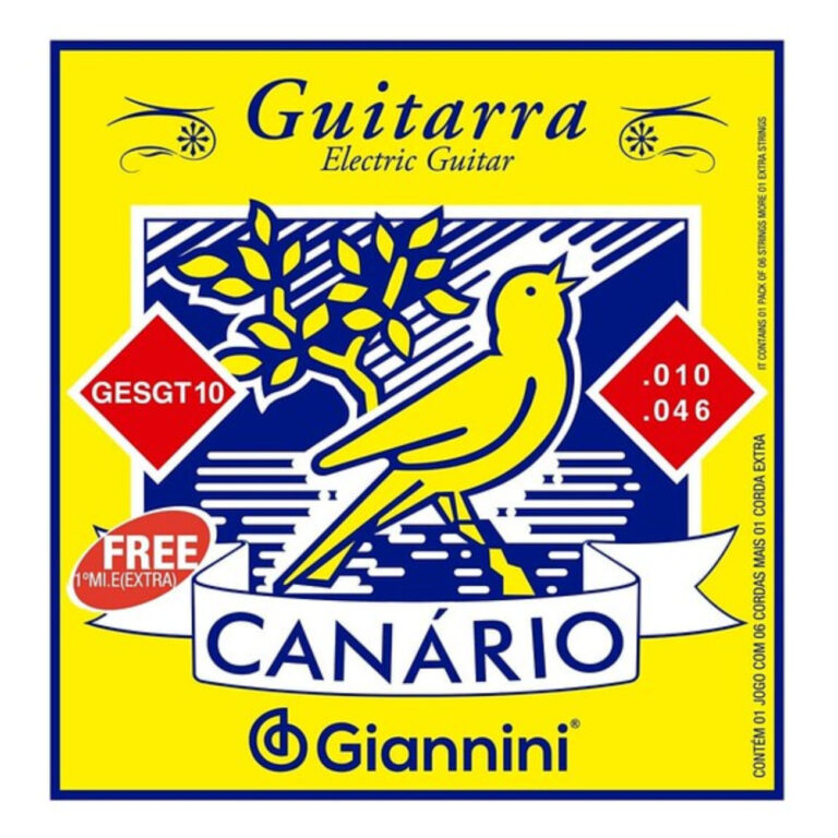 Encordoamento Giannini Canário GESGT10 | Guitarra | 010-046