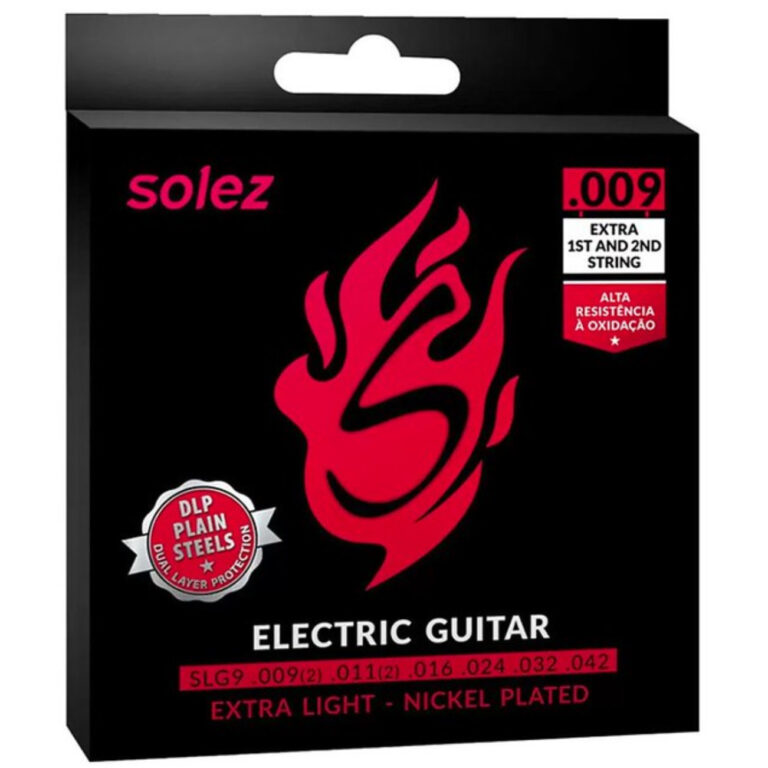 Encordoamento Solez SLG9 | 6 Cordas | Guitarra | 009-042