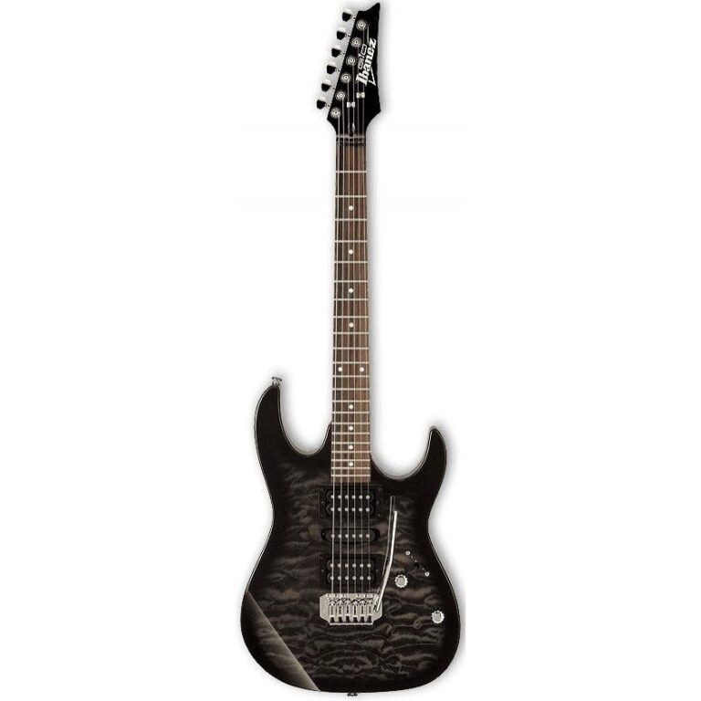 Guitarra Ibanez GRX70QA TKS | Transparent Black Sunburst