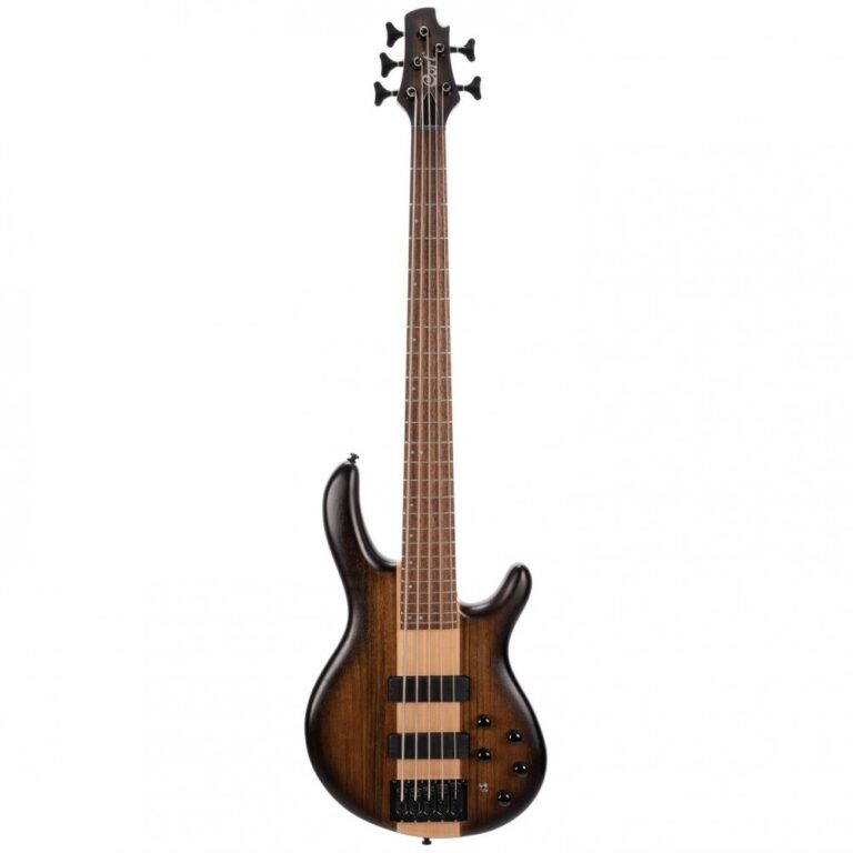 Baixo Cort C5 Plus OVMH ABB | 5 Cordas | Antique Brown Burst