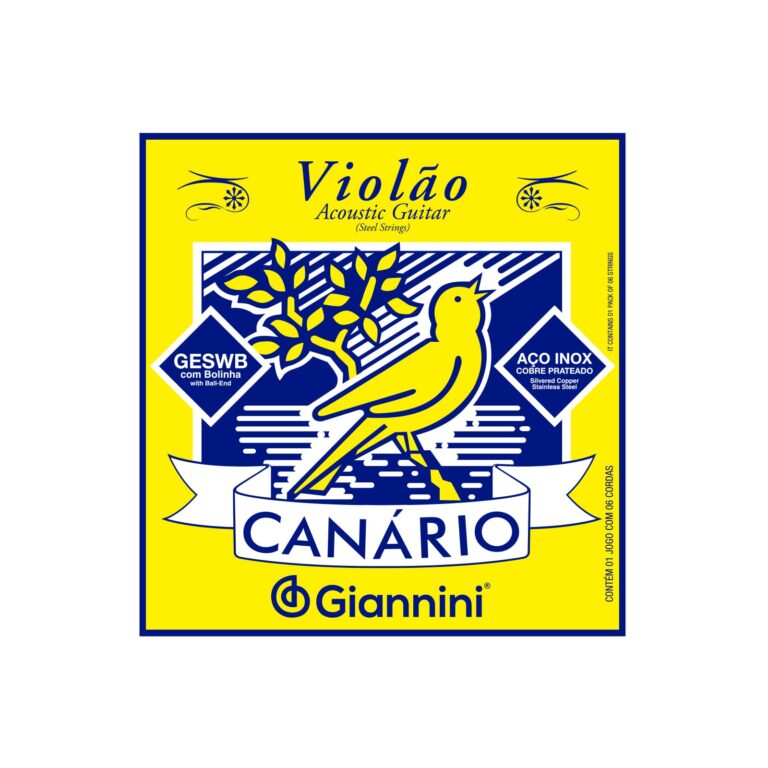 Encordoamento Canário GESWB Giannini | Violão Aço | 011-045