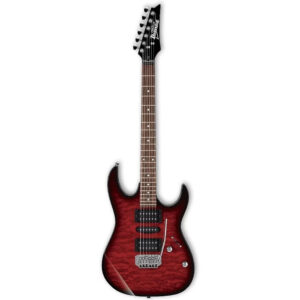 Guitarra Ibanez GRX70QA TRB | HSH | Transparent Red Burst