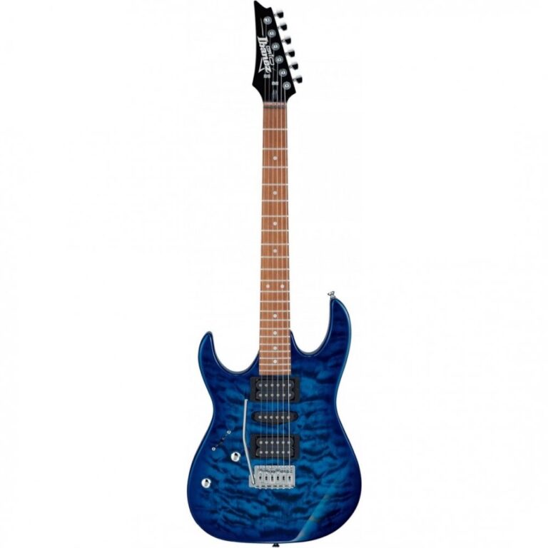 Guitarra Ibanez GRX70QAL TBB | LH | Transparent Blue Burst