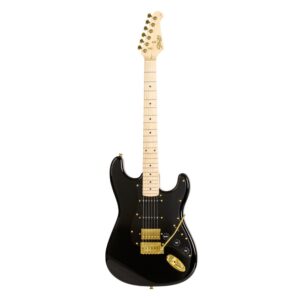 Guitarra Seizi Vintage Budokan Black Gold | HSS | Bag (Capa)