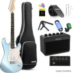 Kit Guitarra Donner DST-152 PBL + MiniAmp + Acessórios