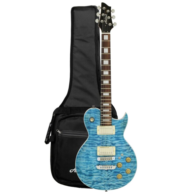Guitarra Aria Pro 2 PE-480 SEBL | See-Through Emerald Blue