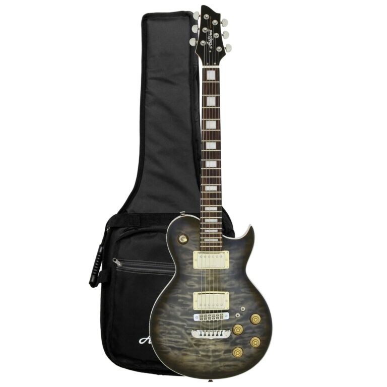 Guitarra Aria Pro 2 PE-480 SBKB | See-Through Black Burst