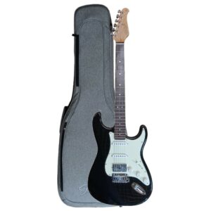 Guitarra Seizi Vintage Budokan Plus Solid Black | HSS | Bag