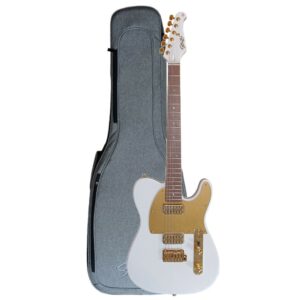 Guitarra Seizi Vintage Bonsai Gold White | Bag (Capa)