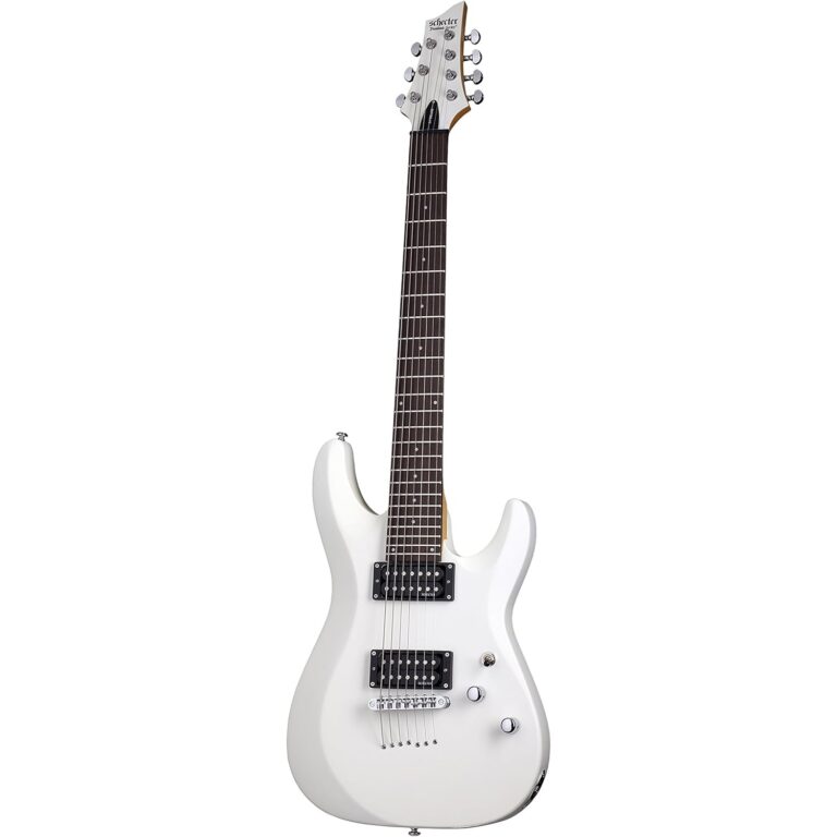 Guitarra Schecter C-7 Deluxe SWHT | Satin White | #437