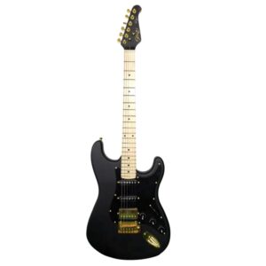 Guitarra Seizi Budokan Reinaldo Meirelles Satin Black Gold