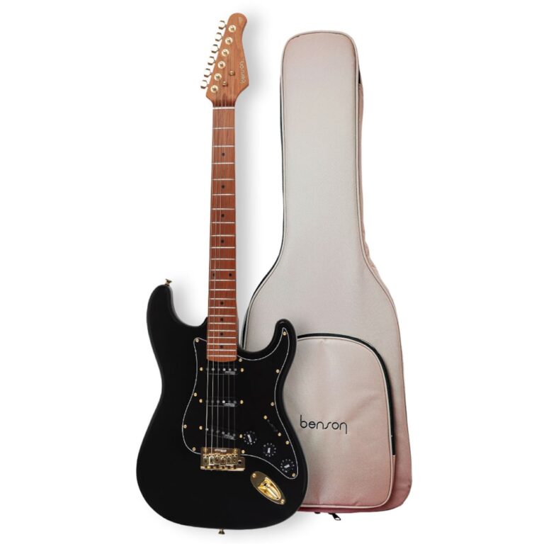 Guitarra Benson Hardy 901 BK/BK Gold | SSS | Bag | Black