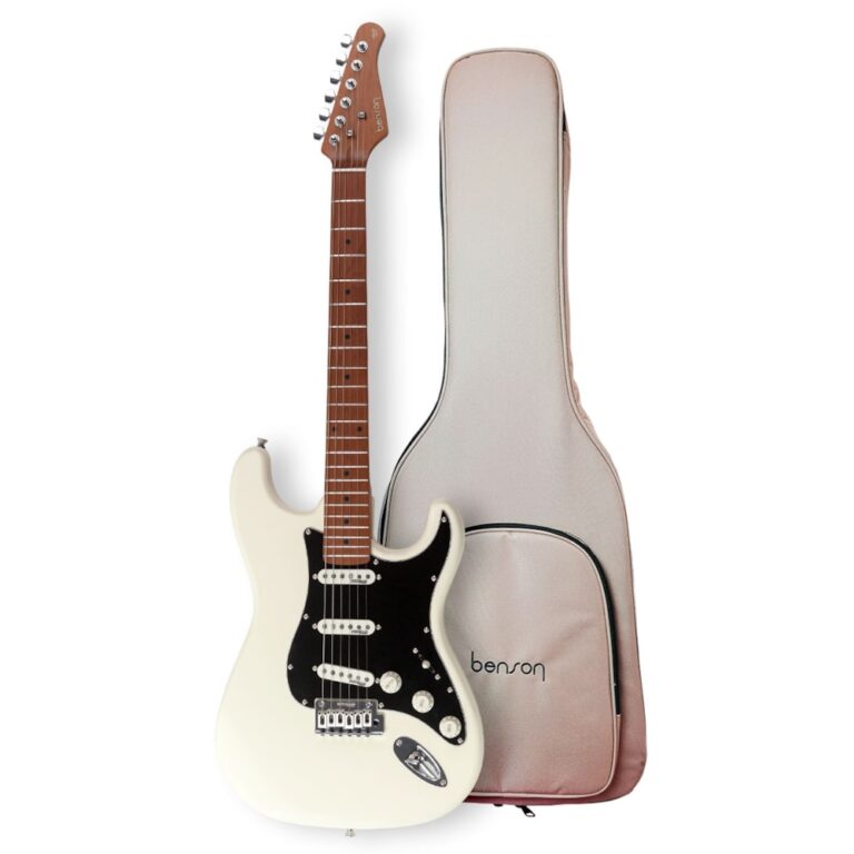 Guitarra Benson Hardy 901 OW/BK | SSS | Bag | Olympic White