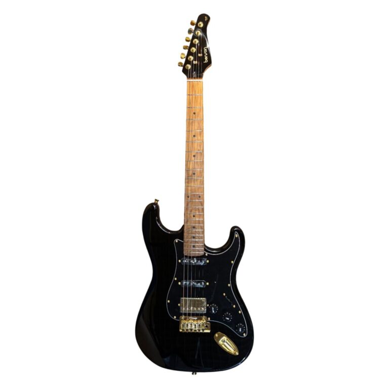 Guitarra Benson Hardy 902 BK/BK MH Gold | HSS | Bag | Black