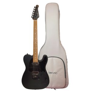 Guitarra Benson Hardy 906 BKS/BK | Tele | Bag | Black Satin