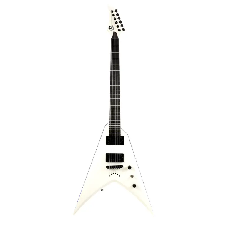 Guitarra S by Solar VB4.6W | V | HH | White Matte