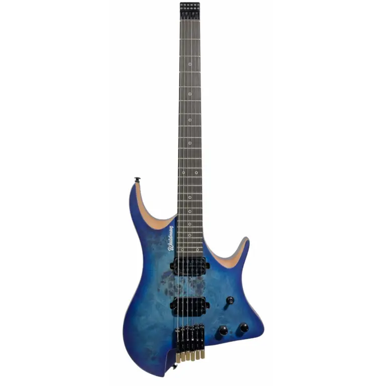 Guitarra Waldman WHL500 BLS | Headless | Bag | Blue Satin