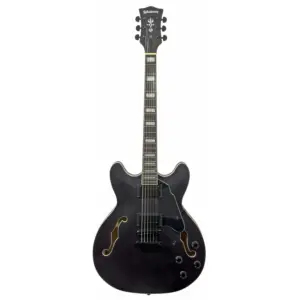 Guitarra Waldman GHO100 BKM | Semi Hollow | Black Matte