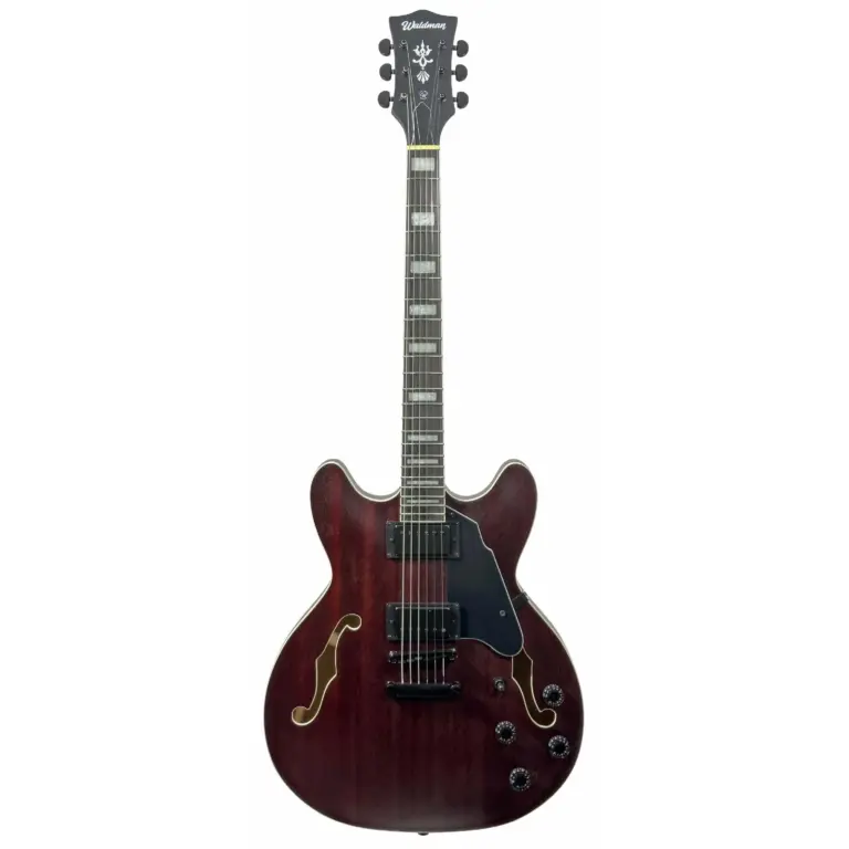 Guitarra Waldman GHO100 RDM | Semi Hollow | Red Matte