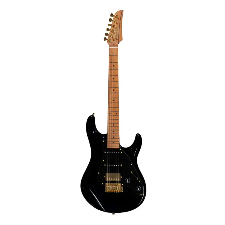Guitarra Seizi Katana Ghost Black Gold | HSS | Bag