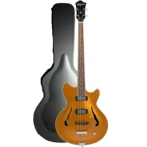 Baixo Tagima Ekosonic Bass GD | Semi Acústico | Case | Gold