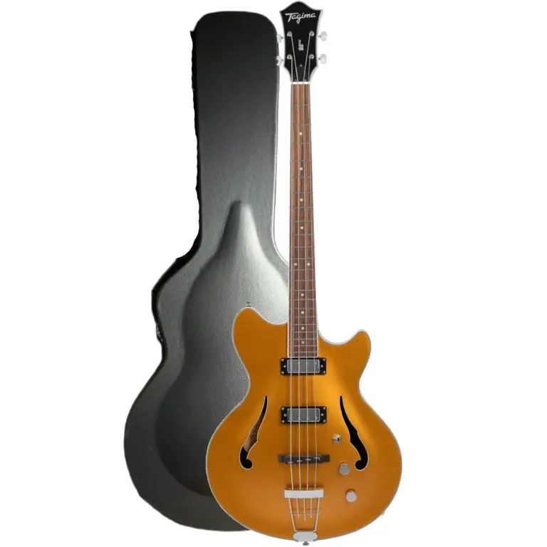 Baixo Tagima Ekosonic Bass GD | Semi Acústico | Case | Gold