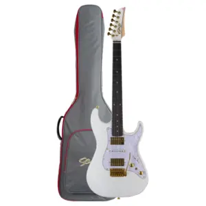 Guitarra Seizi Katana Blade Pearl White Gold