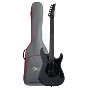 Guitarra Seizi Katana Venom All Black Satin | HH | Bag
