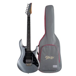 Guitarra Seizi Katana Ghost Gold Silver Sparkle | HSS | Bag